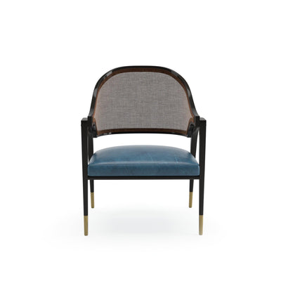 Ash Wood Frame Leather Cushion Armrest Chair-Chair-Dekorate Store