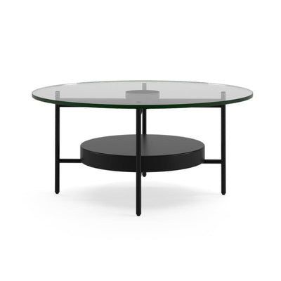 Concentric Glass-Top Coffee Table-Table-Dekorate Store