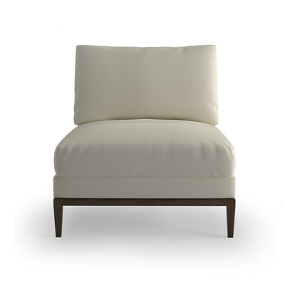 Fabric Armless Sectional Chair-Chair-Dekorate Store
