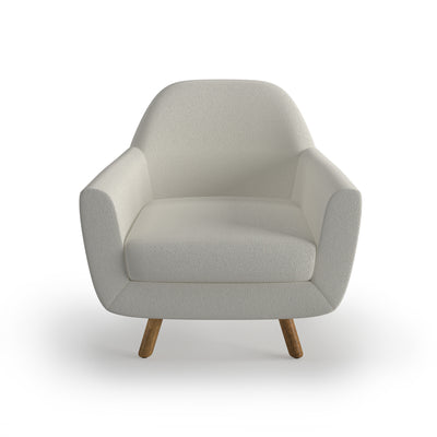 Gabriel Ivory Lounge Chair-Chair-Dekorate Store