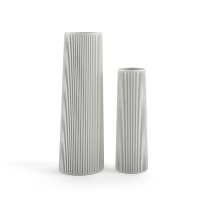 Ribbed Ceramic Vases-Accessories-Dekorate Store