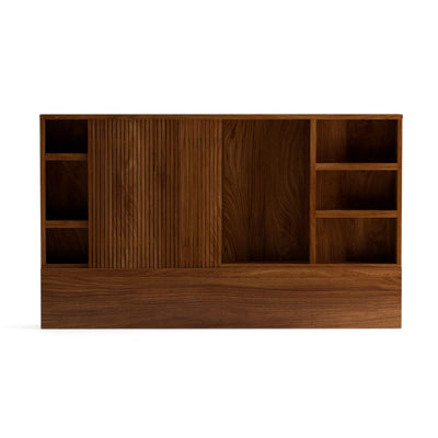 Louvered Entertainment Unit-Cabinet-Dekorate Store