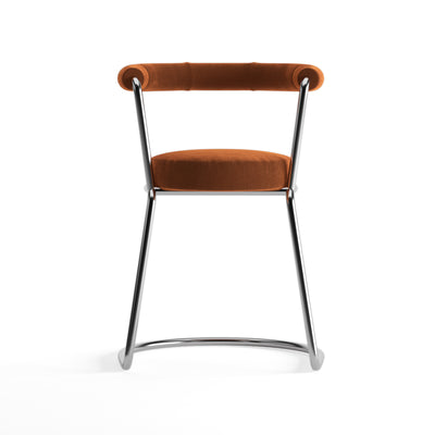 Round Velvet Upholstered Chair-Chair-Dekorate Store