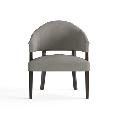 Curve Back Grey Dining Chair-Chair-Dekorate Store