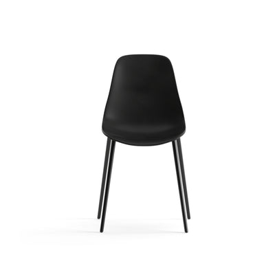Pure Black Dining Chair-Chair-Dekorate Store