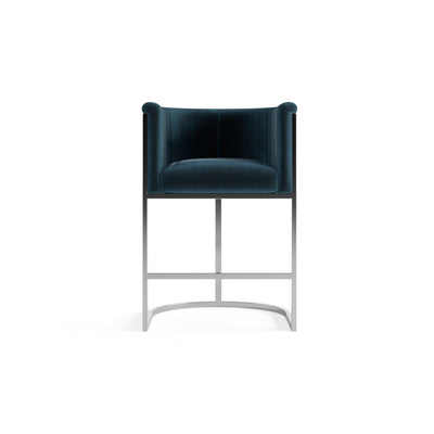 Velvet Counter Chair-Chair-Dekorate Store