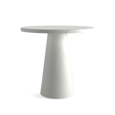 White Plaster Pedestal Bistro Table-Table-Dekorate Store