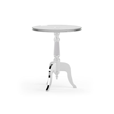 Zelda Acrylic Accent Table-Table-Dekorate Store